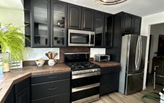 Painting cabinet molding