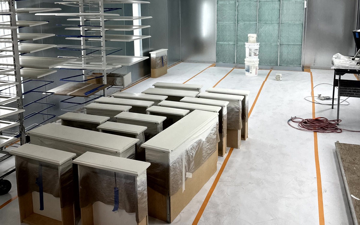 professional cabinet painting process 1